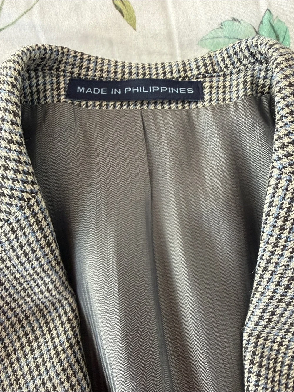 Joseph Abboud Black & Gray Micro Houndstooth Sport Coat